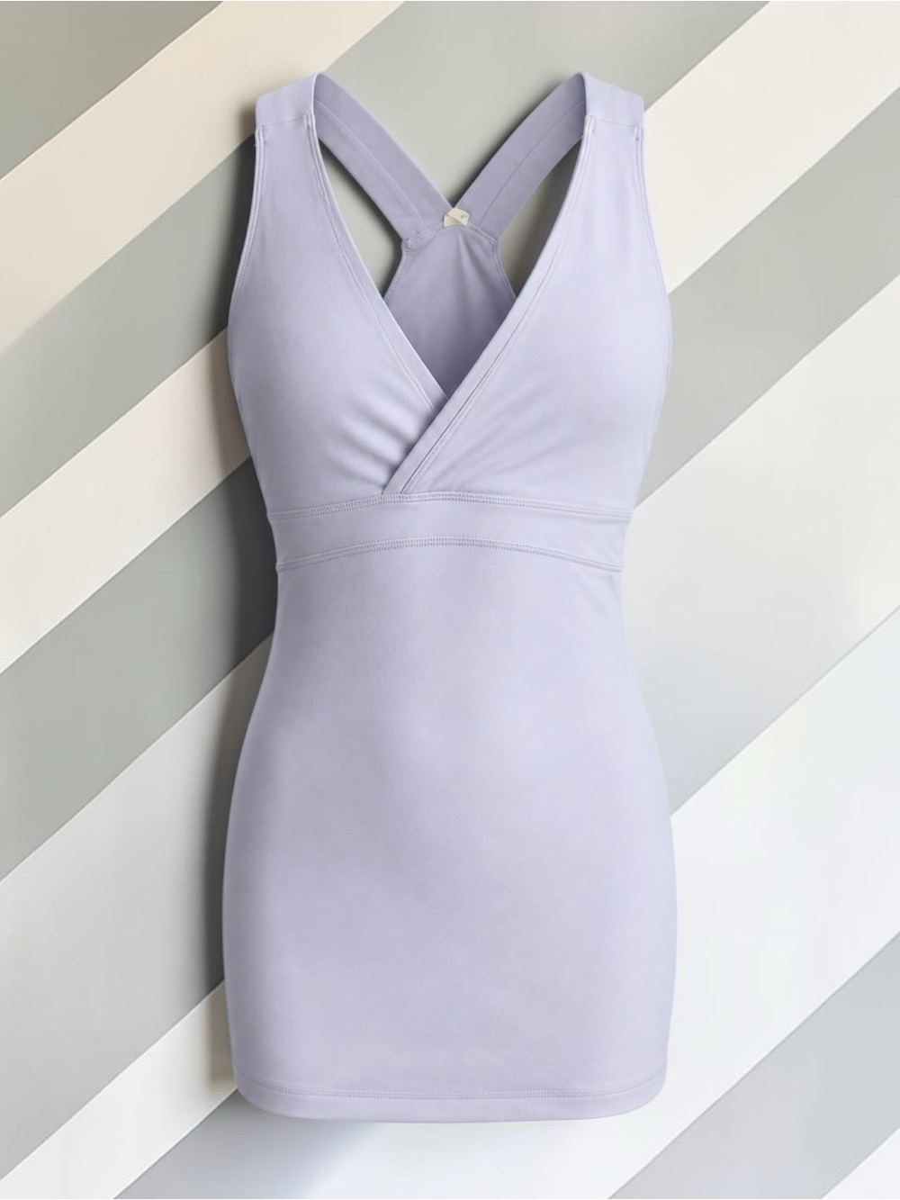 Lululemon Lavender Athletic Tank with Cross-Back Detail